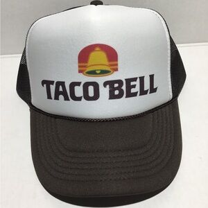 Taco Bell Retro Logo Colors Foam Trucker Mesh Snapback Hat 2-TONE BROWN
